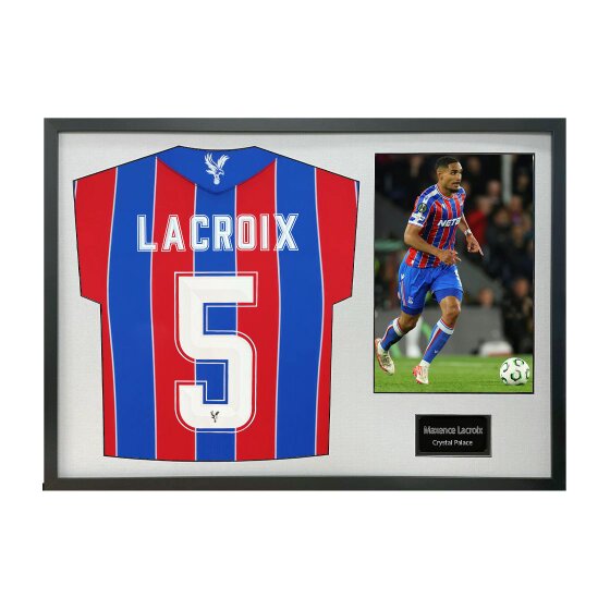 Maxence Lacroix Signed Crystal Palace Shirt Classic Frame (ACG Cert)
