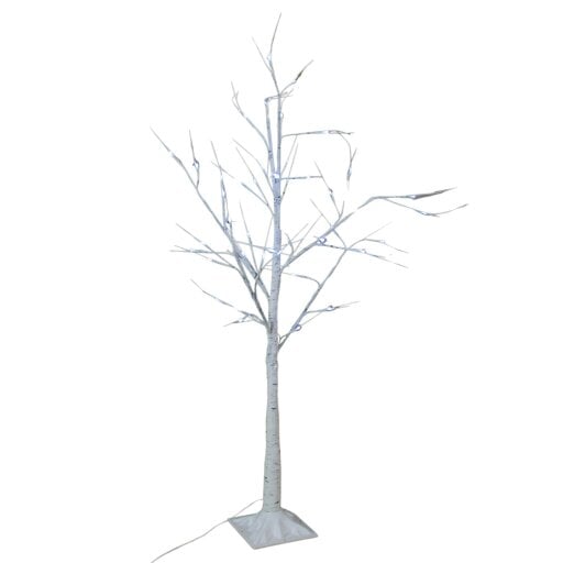 Samuel Alexander 2.4m (8ft) Indoor Outdoor Christmas Lit Birch Tree with 136 Ice White LEDs