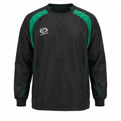 Optimum Blitz Windbreaker | Windproof, Waterproof, Cuffed Wrists - Black / Green