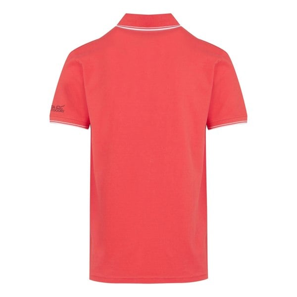 Regatta Mens Tadeo Polo Shirt - Red Sky/White