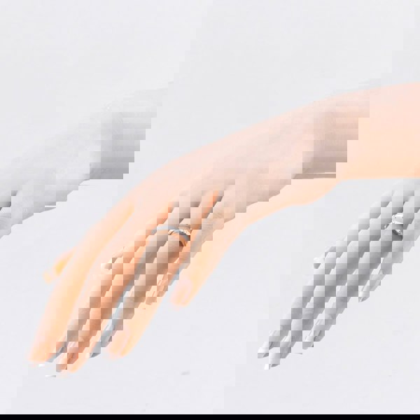 T. H. Baker 9ct White Gold 0.25ct Mixed Cut Lab Grown Diamond Half Eternity Ring LGR45675-25