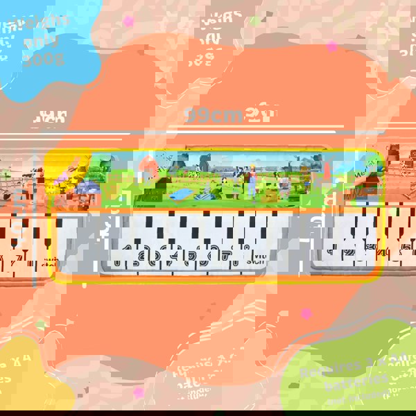 Little Star Piano Farm Mat