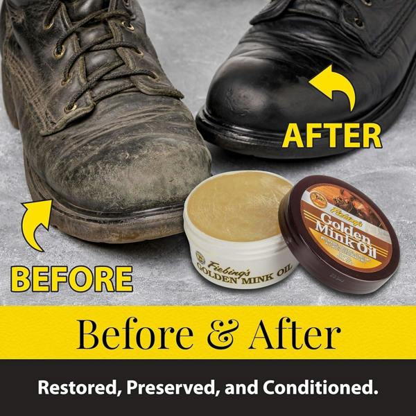 Fiebing's Golden Mink Oil - Leather Preserver with Rich Lustre 6oz