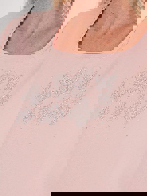 TIGI Butterfly Floral Embellished Top