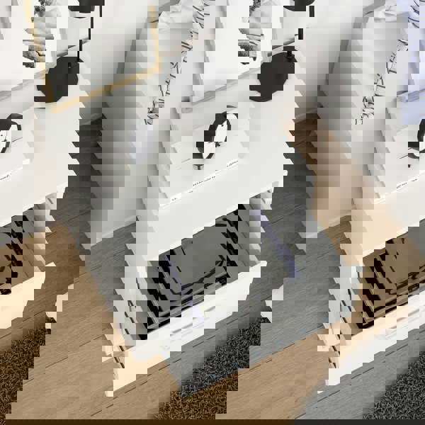 Furniture To Go Sofia Nightstand 2 Drawers White