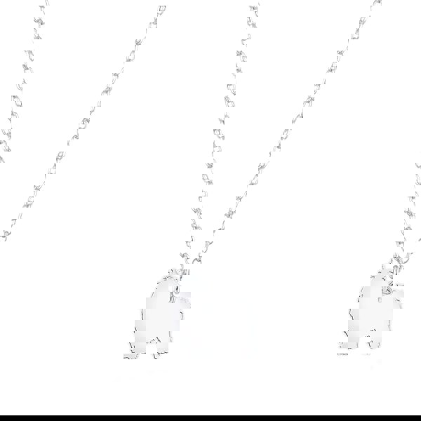 Shih Tzu Silhouette Silver Necklace - Personalised - MYLEE London
