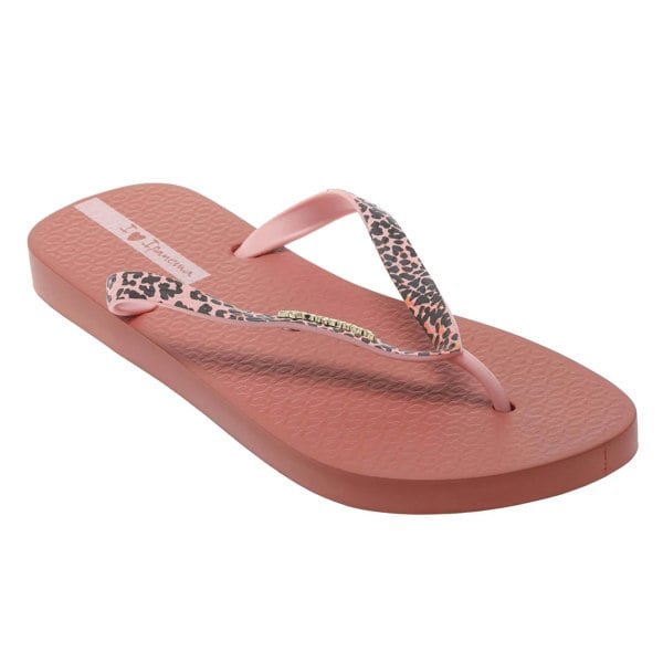 Ipanema Womens/Ladies Duna Animal Print Flip Flops - Blush