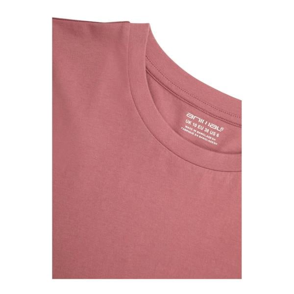 Animal Womens/Ladies Plain Jersey T-Shirt Dress - Pink - 