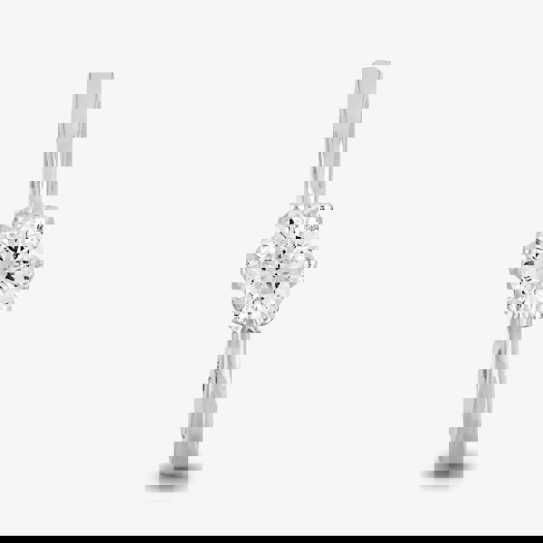 Starbright Silver 5mm Six Claw Round Cubic Zirconia Ring R3227(5M) 3A