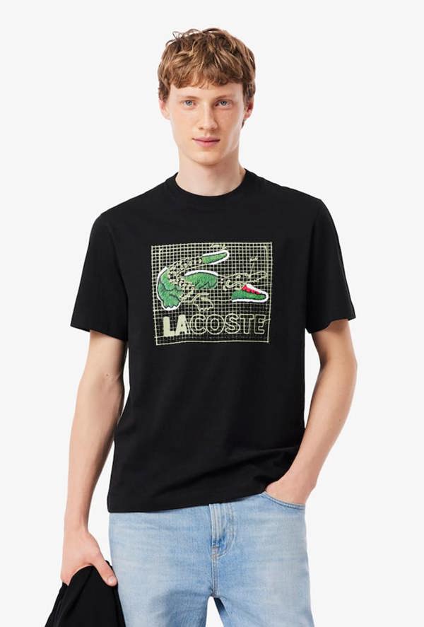 Lacoste Printed Cotton T-Shirt
