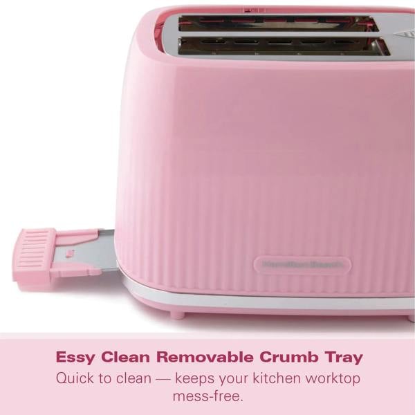Hamilton Beach Miami 2 Slice Toaster Flamingo Pink