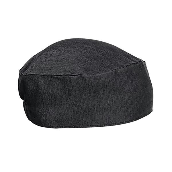 Premier Unisex Chefs Skull Cap - Black Denim