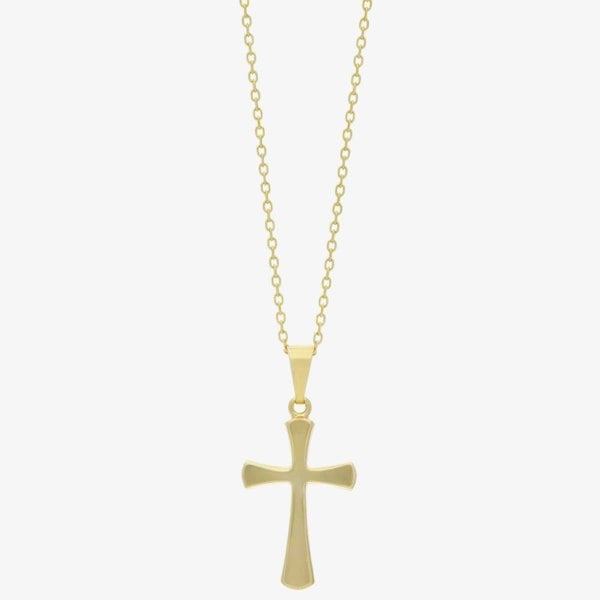 T. H. Baker 9ct Yellow Gold Plain Cross Pendant GCS1