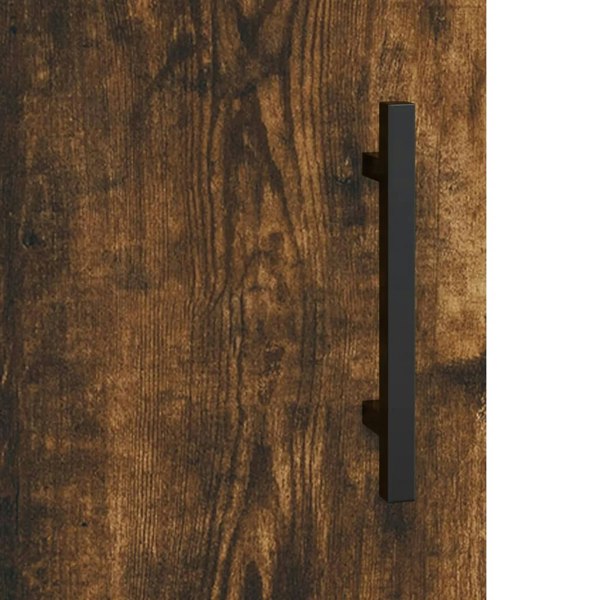 Berkfield Wall Mounted Cabinet Smoked Oak 69.5x34x90 cm