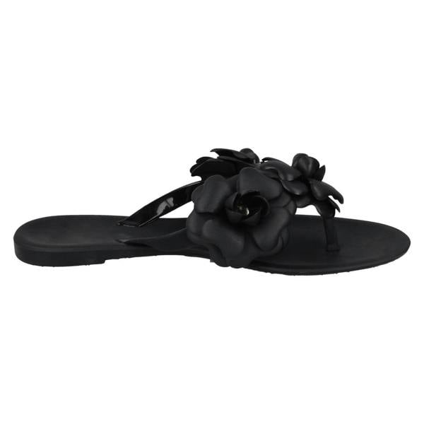 Spot On Ladies Spot On Flat Jelly Toepost Sandals