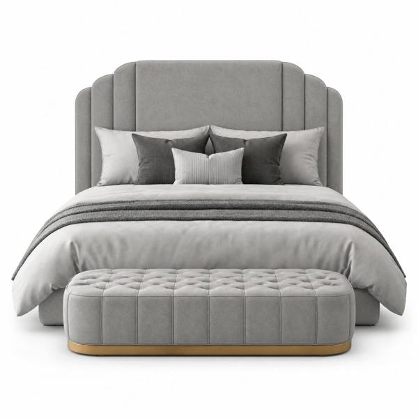 Great British Beds Zurich Divan Bed - Silver Plush