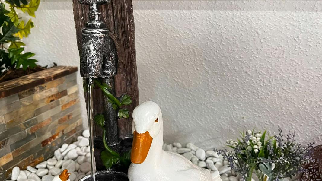 Tranquillity Water Features Duck Family Animal Fountain Water Feature