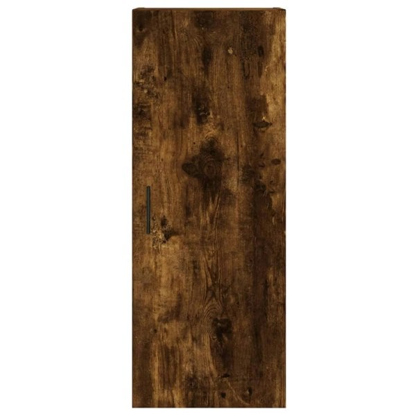 Berkfield Highboard Smoked Oak 34.5x34x180 cm Engineered Wood