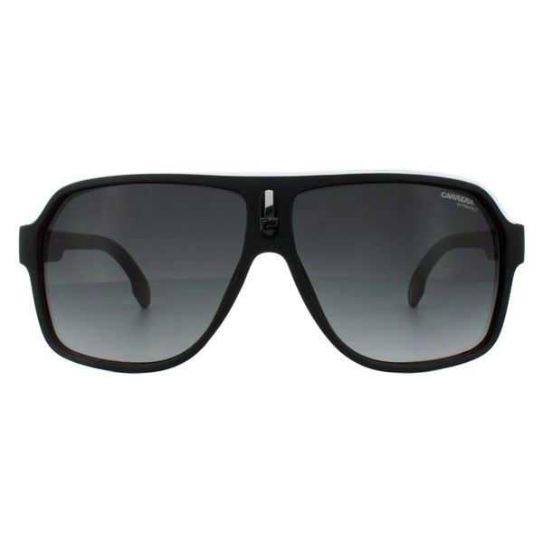 Carrera Sunglasses 1001/S BLX 9O Black White Red Dark Grey Gradient