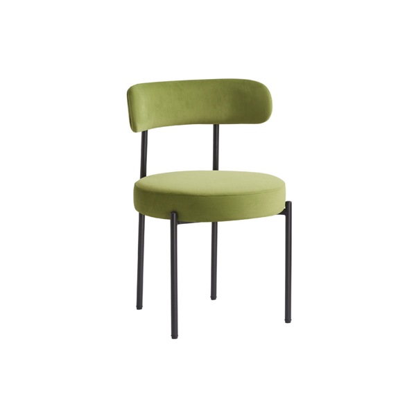 Flora Dining Chair - Olive Velvet