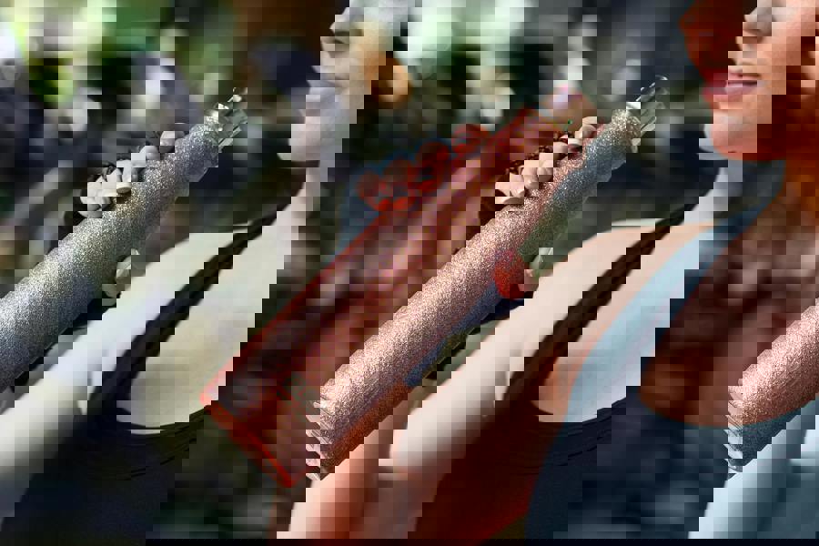 Built New York BUILT 500ml Double Walled Stainless Steel Water Bottle Rose Gold Glitter