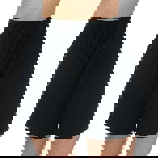 Only Womens/Ladies Nova Life Talia Front Tie Shorts - Black