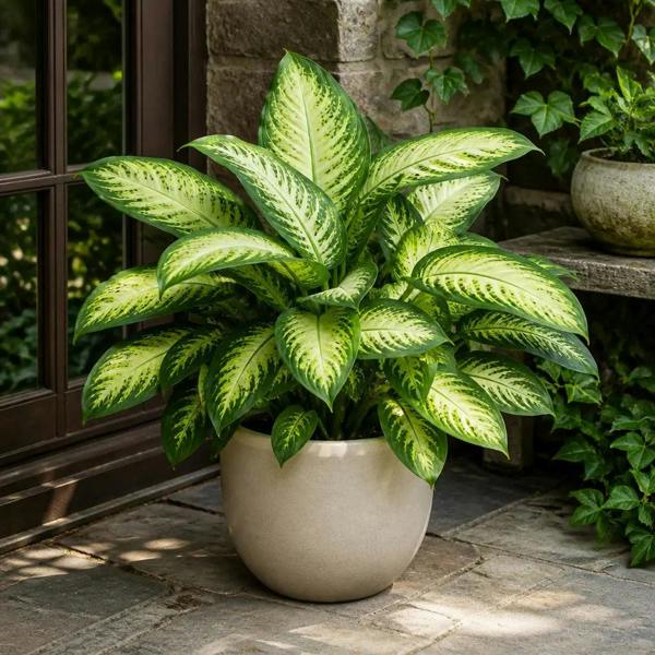 Dieffenbachia Camilla Dumb Cane 19cm Pot – Large Indoor Foliage Houseplant