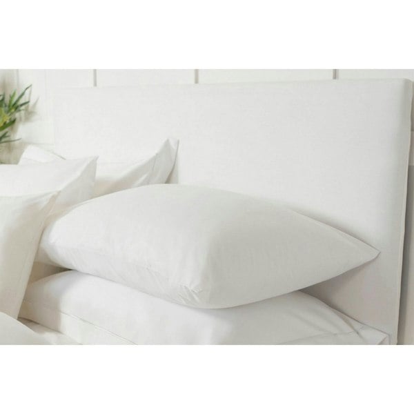 Belledorm Faux Suede Plain Headboard Cover - White