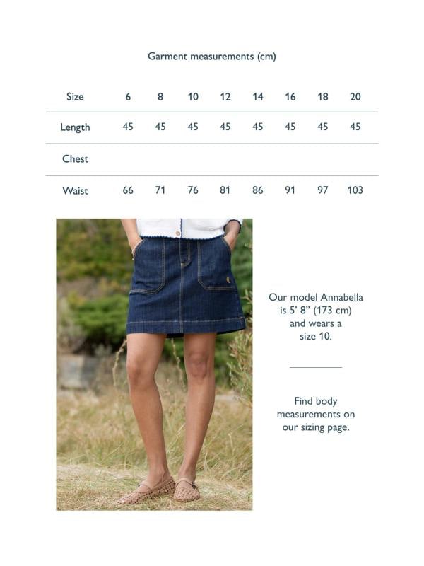 Kite Womens Organic Bradpole Denim Skirt