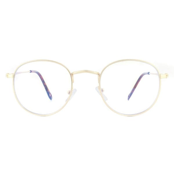 Montana Reading Glasses HBLF54-A Gold Blue Light Block +1.50