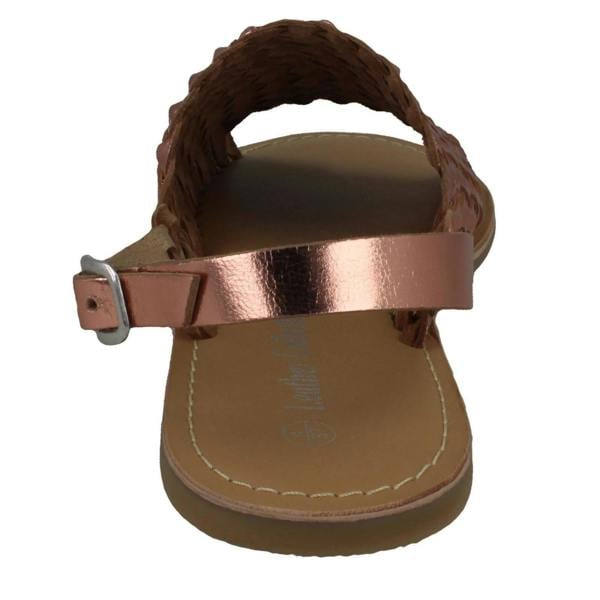 Leather Collection Ladies Leather Collection Weave Vamp Sandals F00188