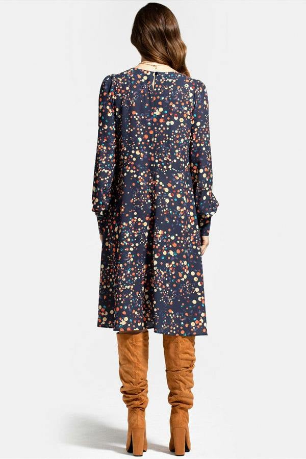 HotSquash Chiffon Loose Dress with V Neck