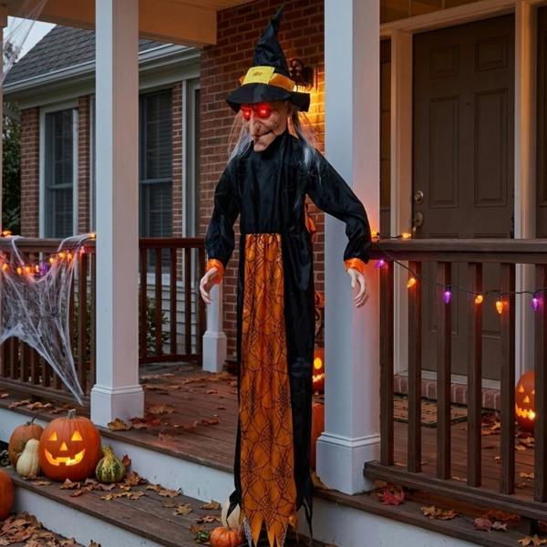 Garden Greatness 5.5FT Animated Light Up Standing Spooky Witch