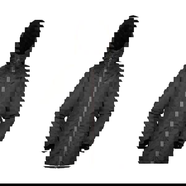 Mountain Warehouse Childrens/Kids Robin Borg Lined Water Resistant Jacket - Black