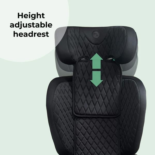 My Babiie MBCS23 Lite i-Size (100-150cm) High Back Booster Car Seat - Quilted Black