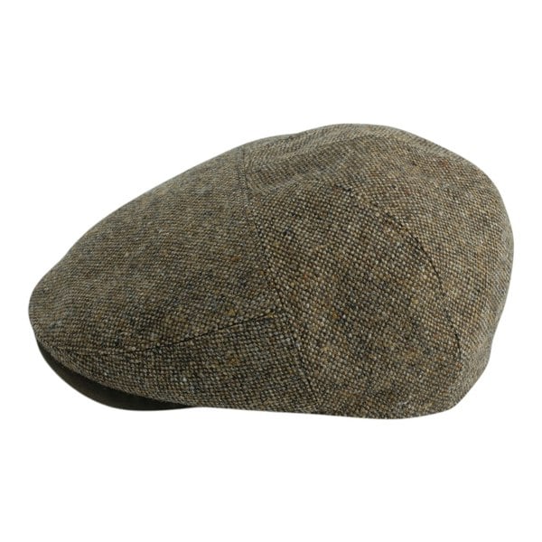 Gamble & Gunn Goodwood - Brown Flat Cap Molloy and Sons Irish Donegal Tweed