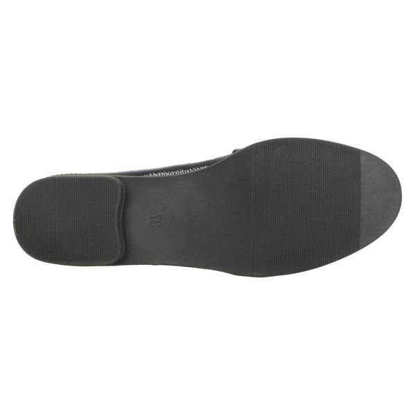 Spot On Ladies Spot On Tassel Trim Loafer Shoes F80418