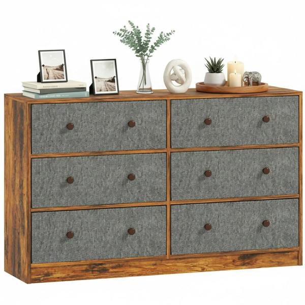 Havendro Modern Wooden Chest of 6 Drawers Bedroom Storage Cabinet Bedside Table Unit