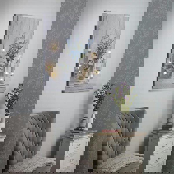 Art for the Home Something Blue LED Printed Canvas | Grey