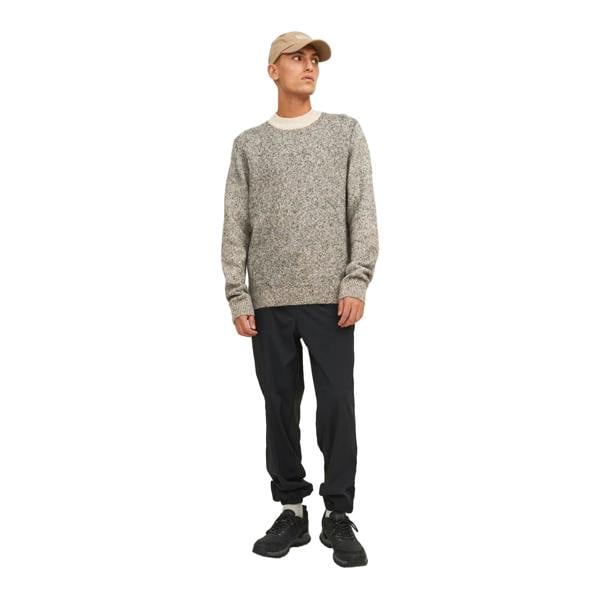 Jack And Jones Mens Space Dye Knitted Crew Neck Jumper - Peyote - 