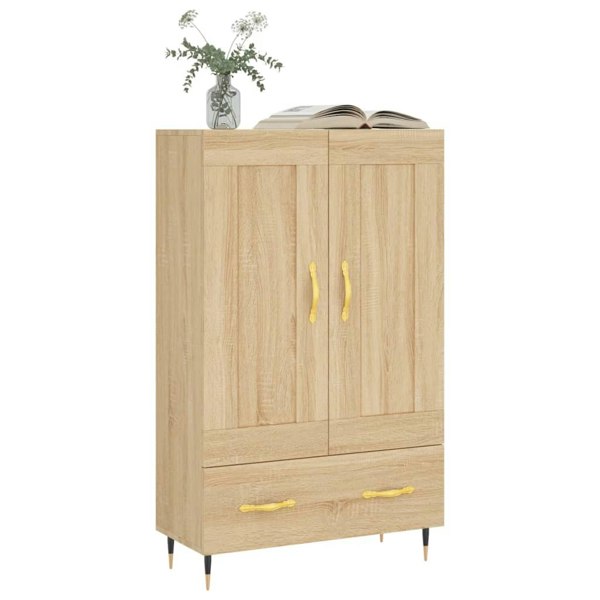 Berkfield Highboard Sonoma Oak 69.5x31x115 cm Engineered Wood