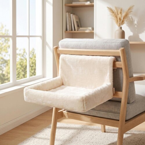 PawHut Cat Radiator Bed with Foldable Metal Frame, Removable Washable Cover