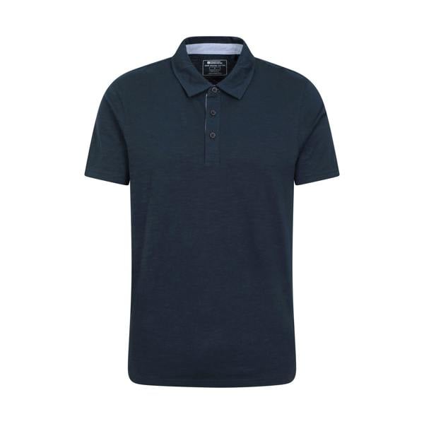 Mountain Warehouse Mens Hasst II Organic Polo Shirt - Navy - 
