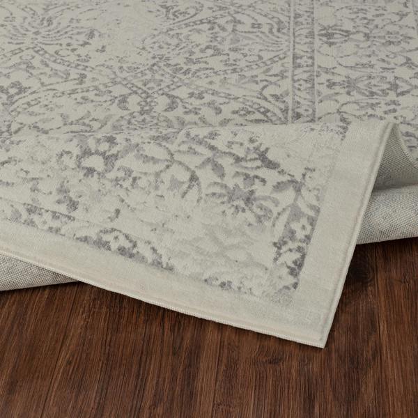 Livabliss Floransa-Vintage Charcoal Ivory Grey Traditional Boho Rug