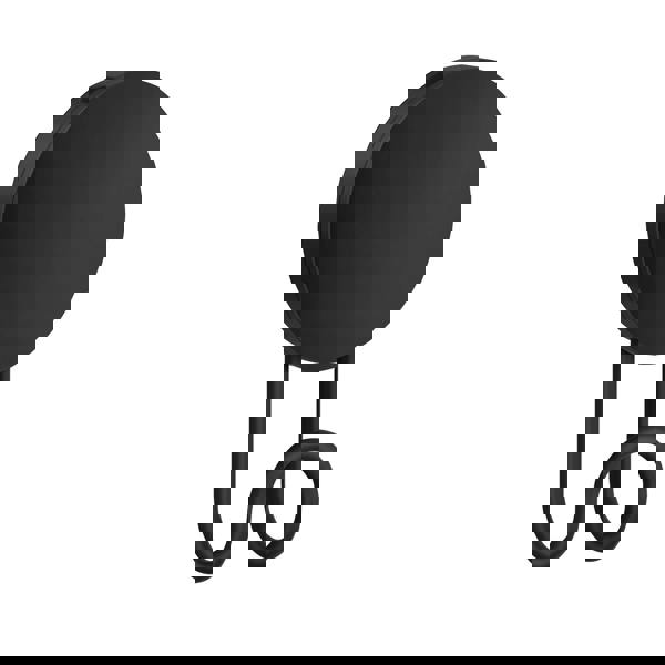 Black stainless steel single towel hook