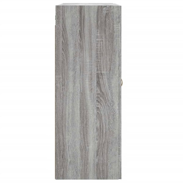 Berkfield Wall Mounted Cabinet Grey Sonoma 69.5x34x90 cm Engineered Wood