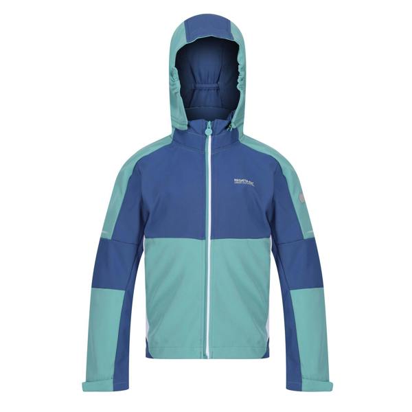 Regatta Childrens/Kids Acidity VI Lightweight Soft Shell Jacket - Bristol Blue/Dusty Denim - 