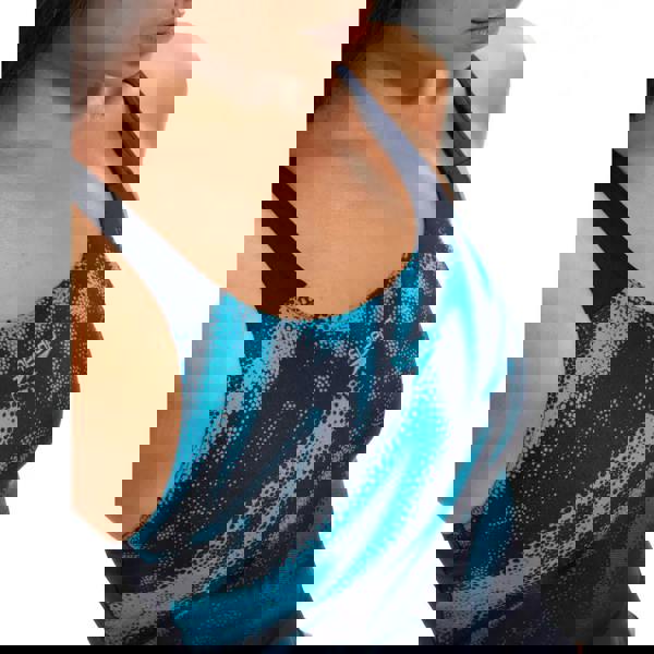 Speedo Hyperboom Placement Muscleback navy blue swimsuit