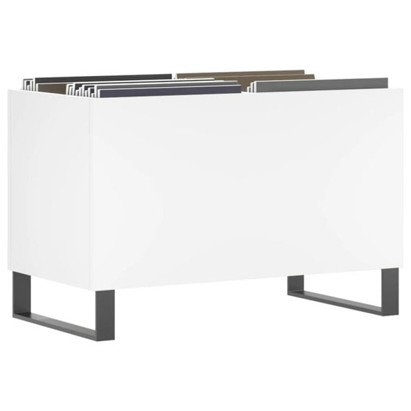 Berkfield Record Cabinet White 74.5x38x48 cm Engineered Wood
