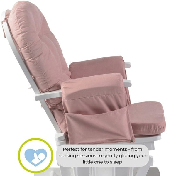 Haywood pink nursing gliding chair